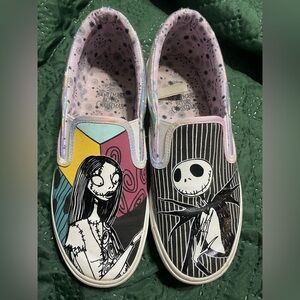 Nightmare Before Christmas Kids Slip-On Sneakers - Multicolor
